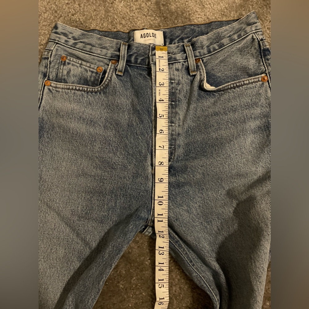 Agolde Riley High Rise Straight Crop - Size 26 - Picture 10 of 11